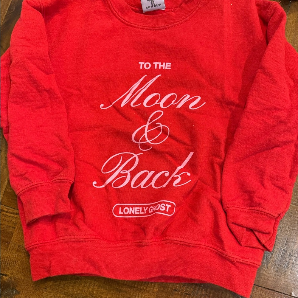 LONELY GHOST Vibrant Red Kids sweatshirt